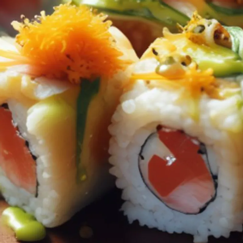 Golden Ember Sushi Roll image